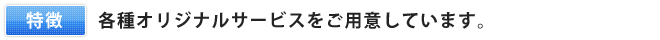 不動産セラーズ各種オリジナルサービス