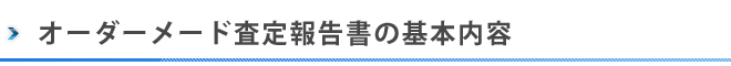 オーダーメード査定報告書の基本内容